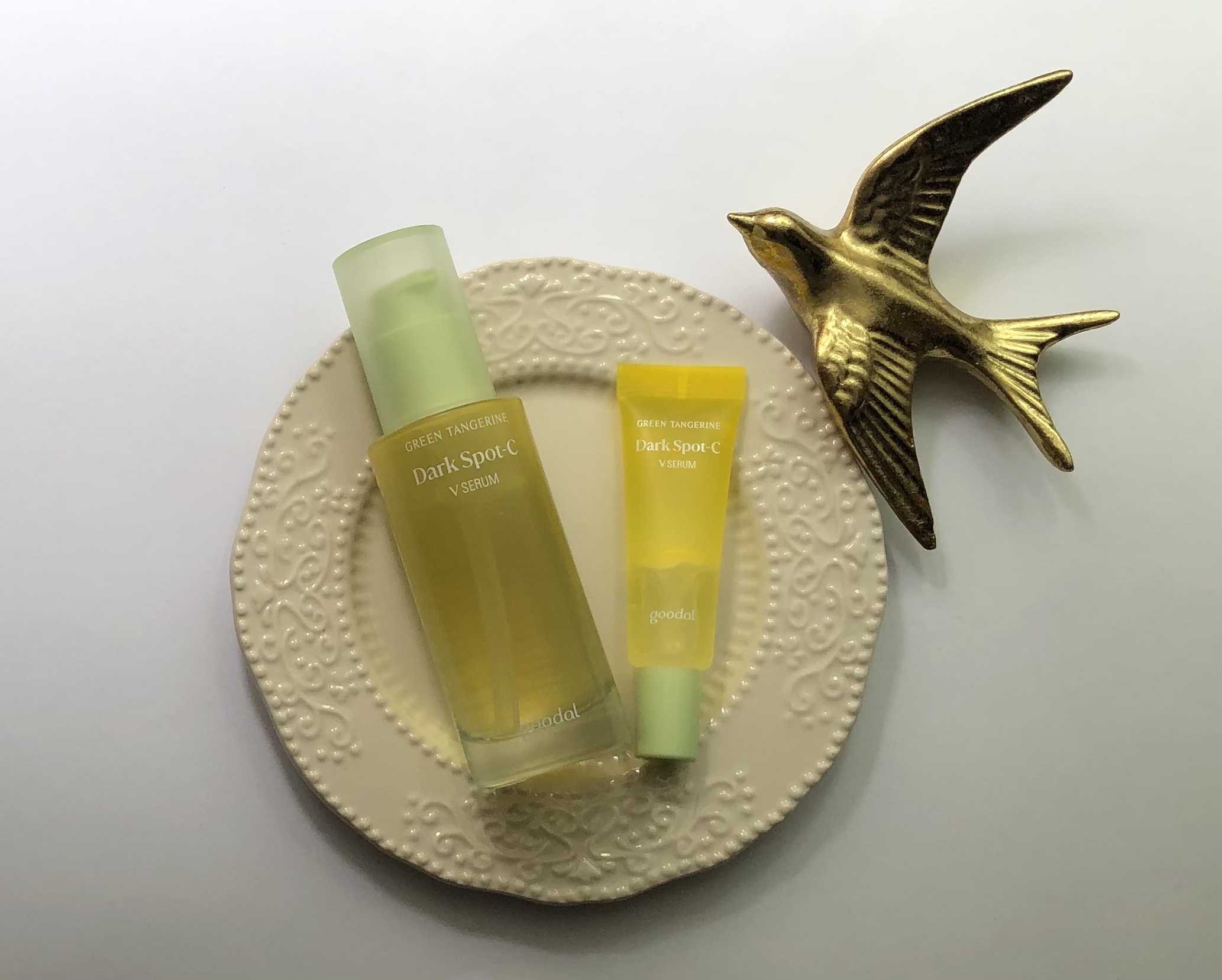 グリーンタンジェリン ビタC ダークスポットケアセラム/goodal/美容液を使ったクチコミ（2枚目）