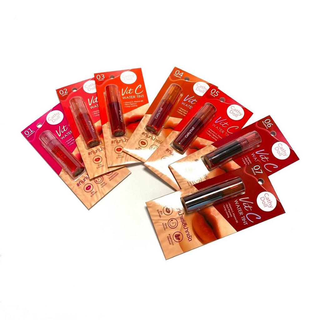 Vit C ウォーターティント/CathyDoll/リップティントを使ったクチコミ(2枚目)