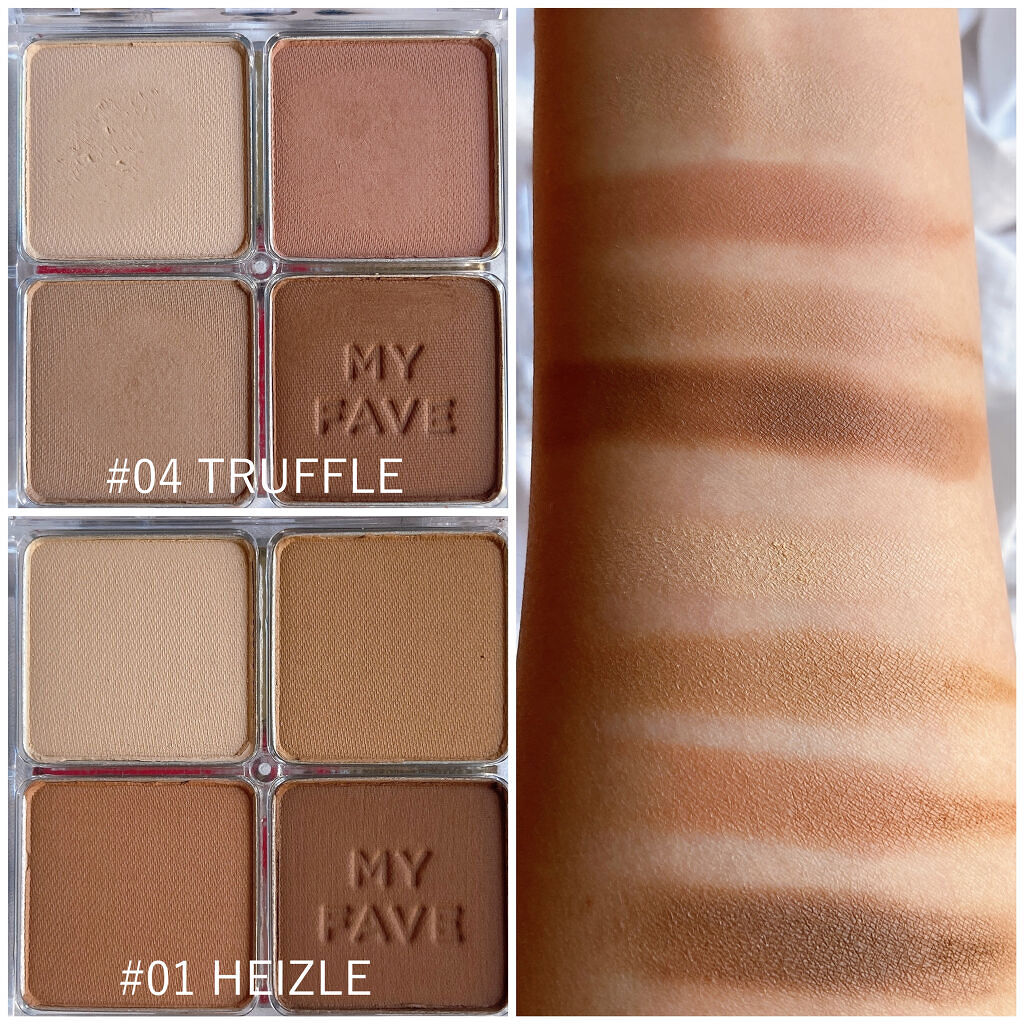 ホリカホリカ マイフェイブシャドウパレット（4カラー） #01 HEIZLE/HOLIKA HOLIKA/アイシャドウパレットを使ったクチコミ（2枚目）