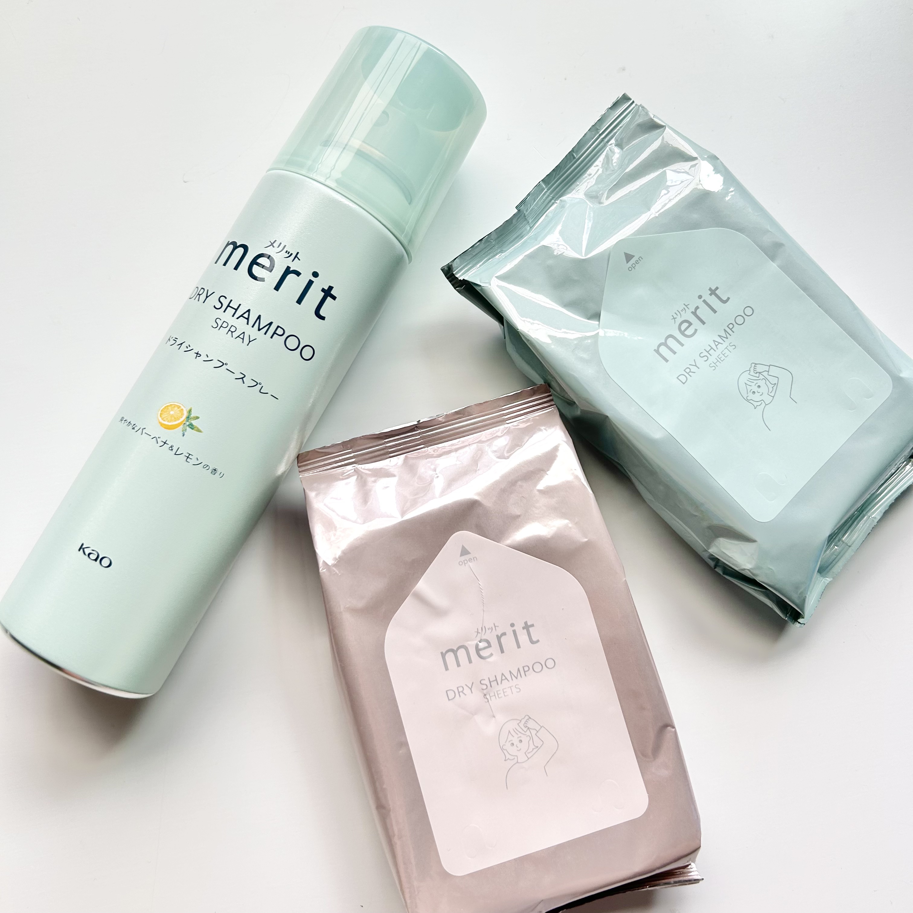 メリット ドライシャンプーシート すっきり爽快タイプ/メリット/ドライシャンプーを使ったクチコミ（1枚目）