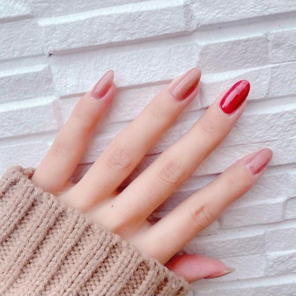 グロッシーコート/スキューズミー/オールインワンネイルを使ったクチコミ(6枚目)