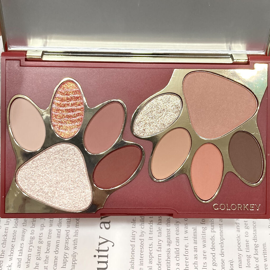 トラ十色アイシャドウパレット/COLORKEY/アイシャドウパレットを使ったクチコミ（2枚目）