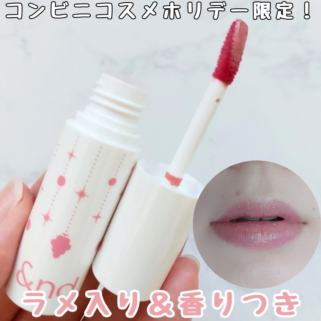 アンドバイロムアンド グラッシーボムティント/&nd by rom&nd/リップティントを使ったクチコミ(1枚目)