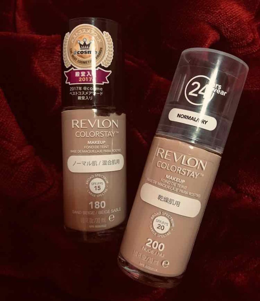 カラーステイ メイクアップ/REVLON/リキッドファンデーションを使ったクチコミ（1枚目）