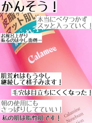 カラミンノーセバムローション/Calamee/化粧水を使ったクチコミ（4枚目）