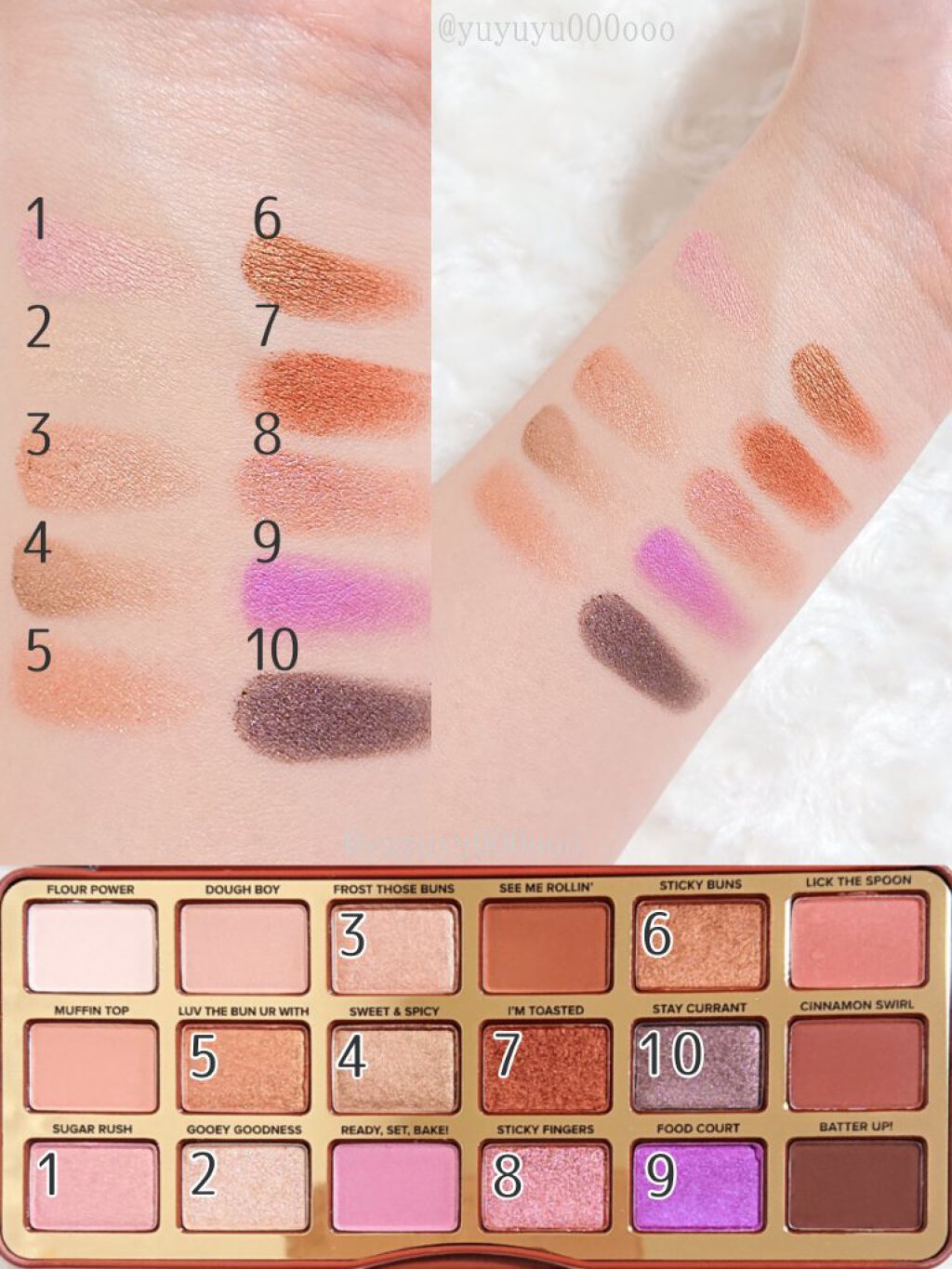 シナモン スワール アイシャドウ パレット/Too Faced/アイシャドウパレットを使ったクチコミ(4枚目)