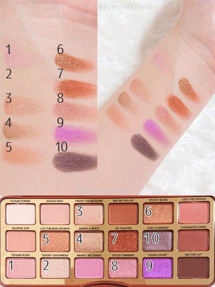 シナモン スワール アイシャドウ パレット/Too Faced/アイシャドウパレットを使ったクチコミ(4枚目)