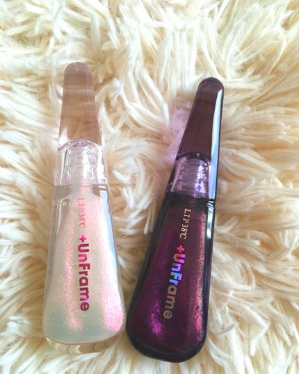 LIP38℃ +UnFrame<ホログラフィック>/UZU BY FLOWFUSHI/リップグロスを使ったクチコミ(2枚目)