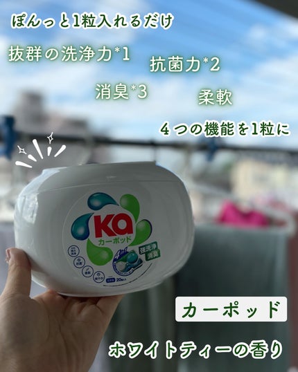 カーポッド/王子製薬/洗濯洗剤を使ったクチコミ(1枚目)