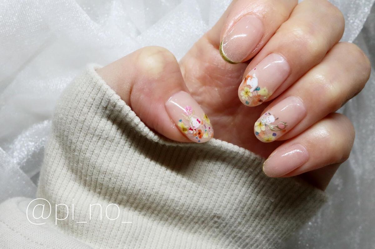 shino on LIPS 「自分のネイル💅は娘が好きなサンリオー★キティ、シナモン、ポムポ..」(1枚目)