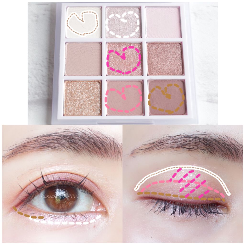 プレイカラーアイズ ≪ミルキーコレクション≫/ETUDE/アイシャドウパレットを使ったクチコミ（2枚目）