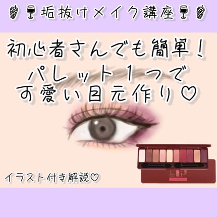プレイカラー アイシャドウ ワインパーティー【生産終了】/ETUDE/アイシャドウパレットを使ったクチコミ(1枚目)