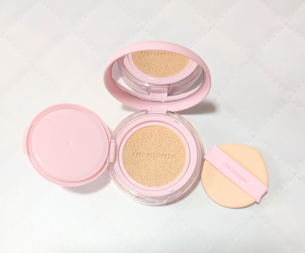 ワンダーベルベットラスティングクッション/i’m meme/クッションファンデーションを使ったクチコミ(4枚目)