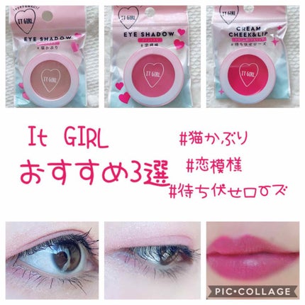 ダイソー×IT GIRL アイシャドウ 猫かぶり/DAISO/単色アイシャドウを使ったクチコミ(1枚目)