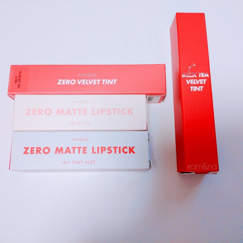 ゼロベルベットティント/rom&nd/リップティントを使ったクチコミ(4枚目)