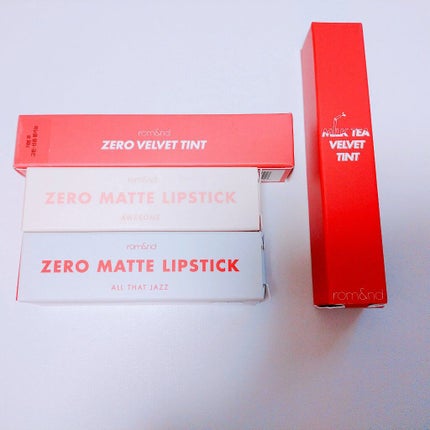 ゼロベルベットティント/rom&nd/リップティントを使ったクチコミ(4枚目)