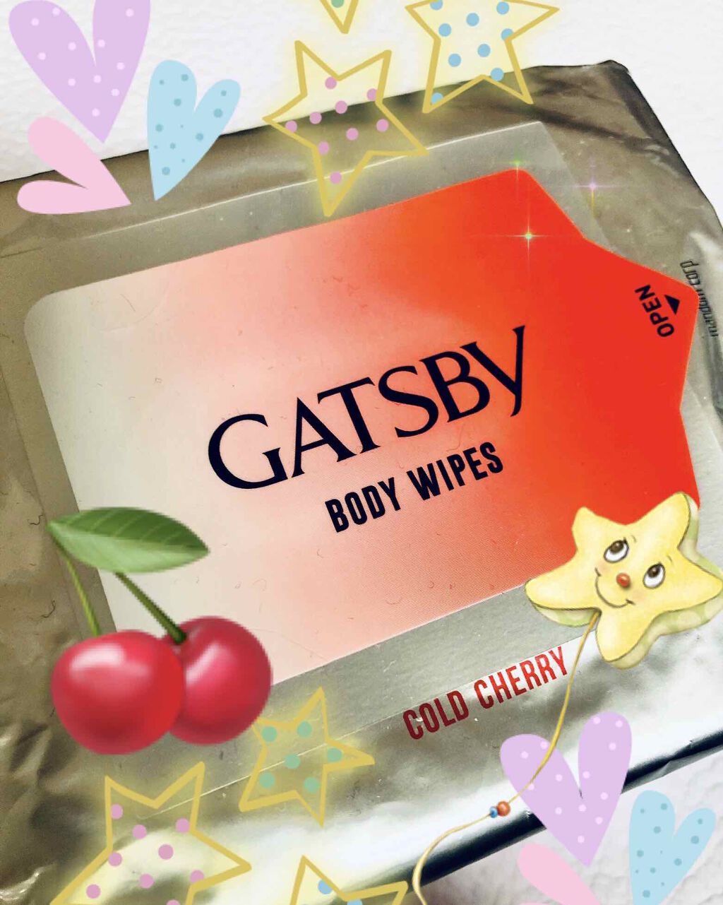 ボディペーパー コールドチェリー/ギャツビー/ボディシートを使ったクチコミ（1枚目）