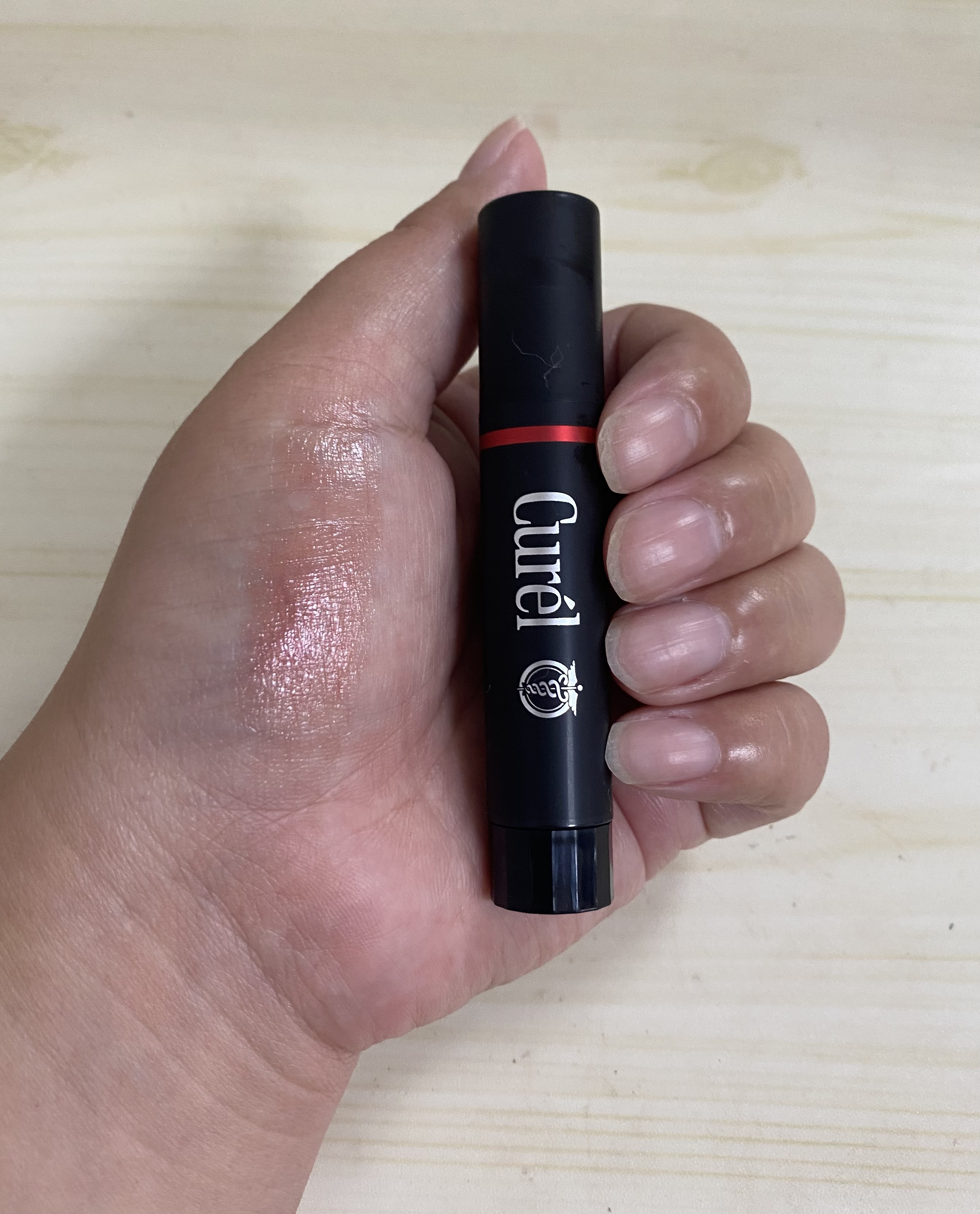 リップケア クリーム（美発色シリーズ） 美発色レッド/キュレル/リップクリームを使ったクチコミ（2枚目）