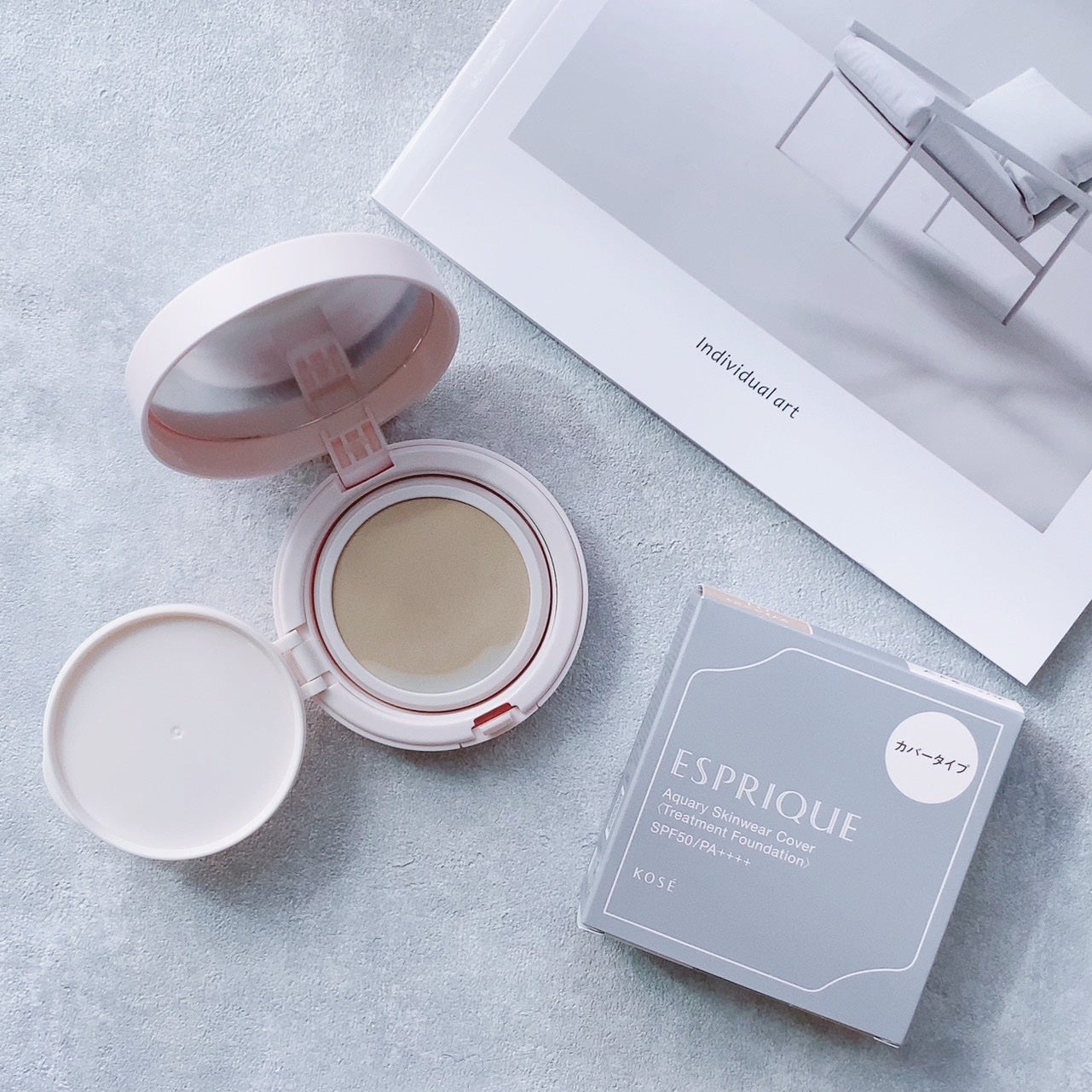 アクアリー スキンウェア カバー/ESPRIQUE/クッションファンデーションを使ったクチコミ(5枚目)