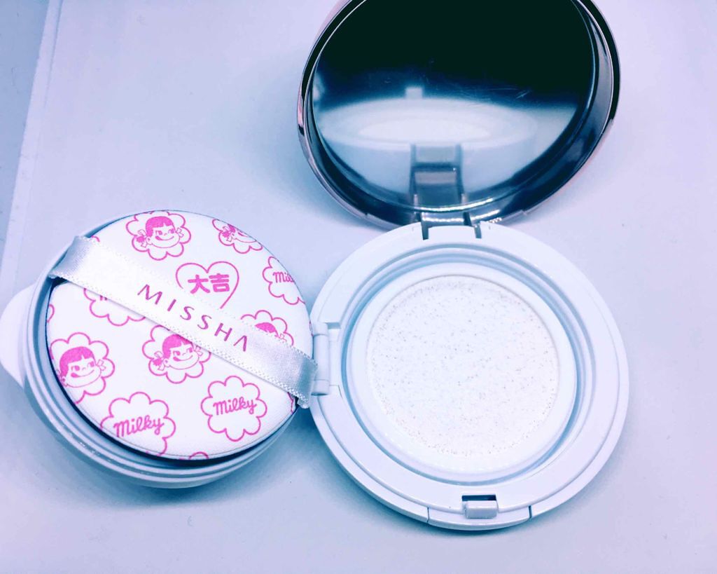 M クッションベース(ミルキー)/MISSHA/化粧下地を使ったクチコミ(3枚目)