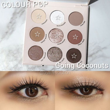 Going Coconuts Bronzed Eyeshadow Palette/ColourPop/パウダーアイシャドウを使ったクチコミ（1枚目）