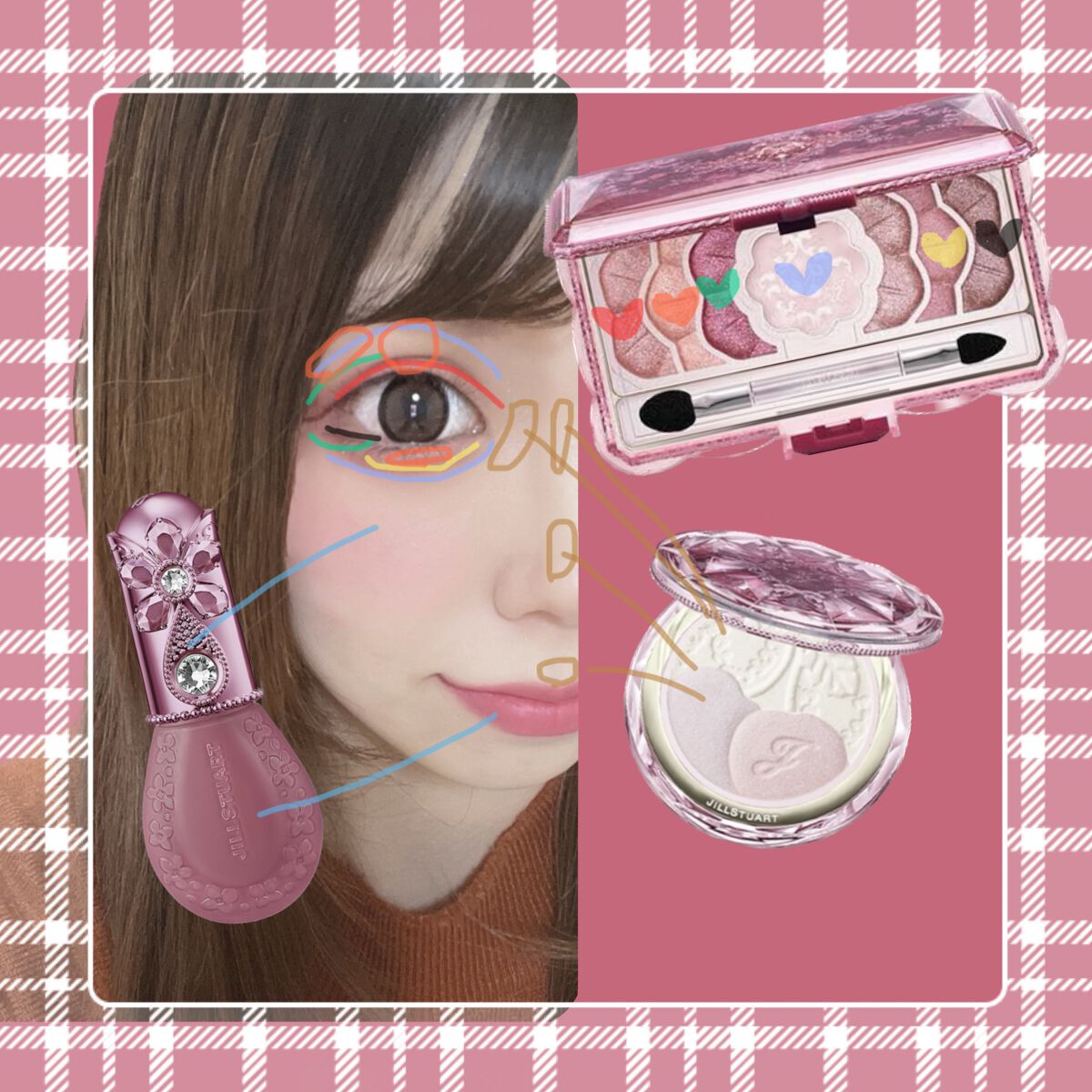 ジルスチュアート ミッドナイトチェリー コレクション/JILL STUART/メイクアップキットを使ったクチコミ（2枚目）