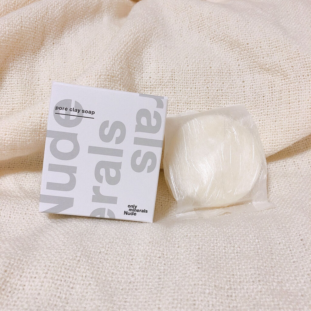 Nude ポアクレイソープ/ONLY MINERALS/洗顔石鹸を使ったクチコミ（1枚目）