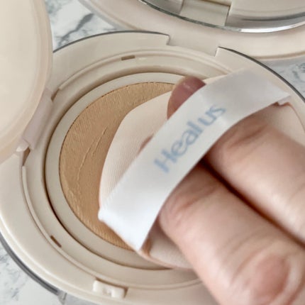 ブリージンググロークッション/Healus/クッションファンデーションを使ったクチコミ(6枚目)