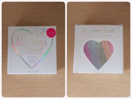 ハートハイライター ユニコーンハート/MAKEUP REVOLUTION/パウダーハイライトを使ったクチコミ(3枚目)