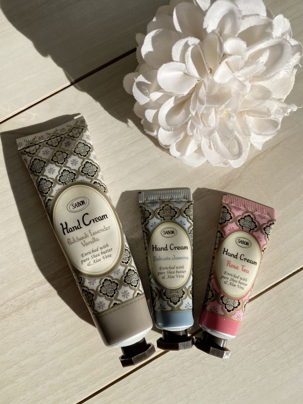 ハンドクリーム パチュリ・ラベンダー・バニラ パチュリ・ラベンダー・バニラ 50ml/SABON/ハンドクリームを使ったクチコミ（3枚目）