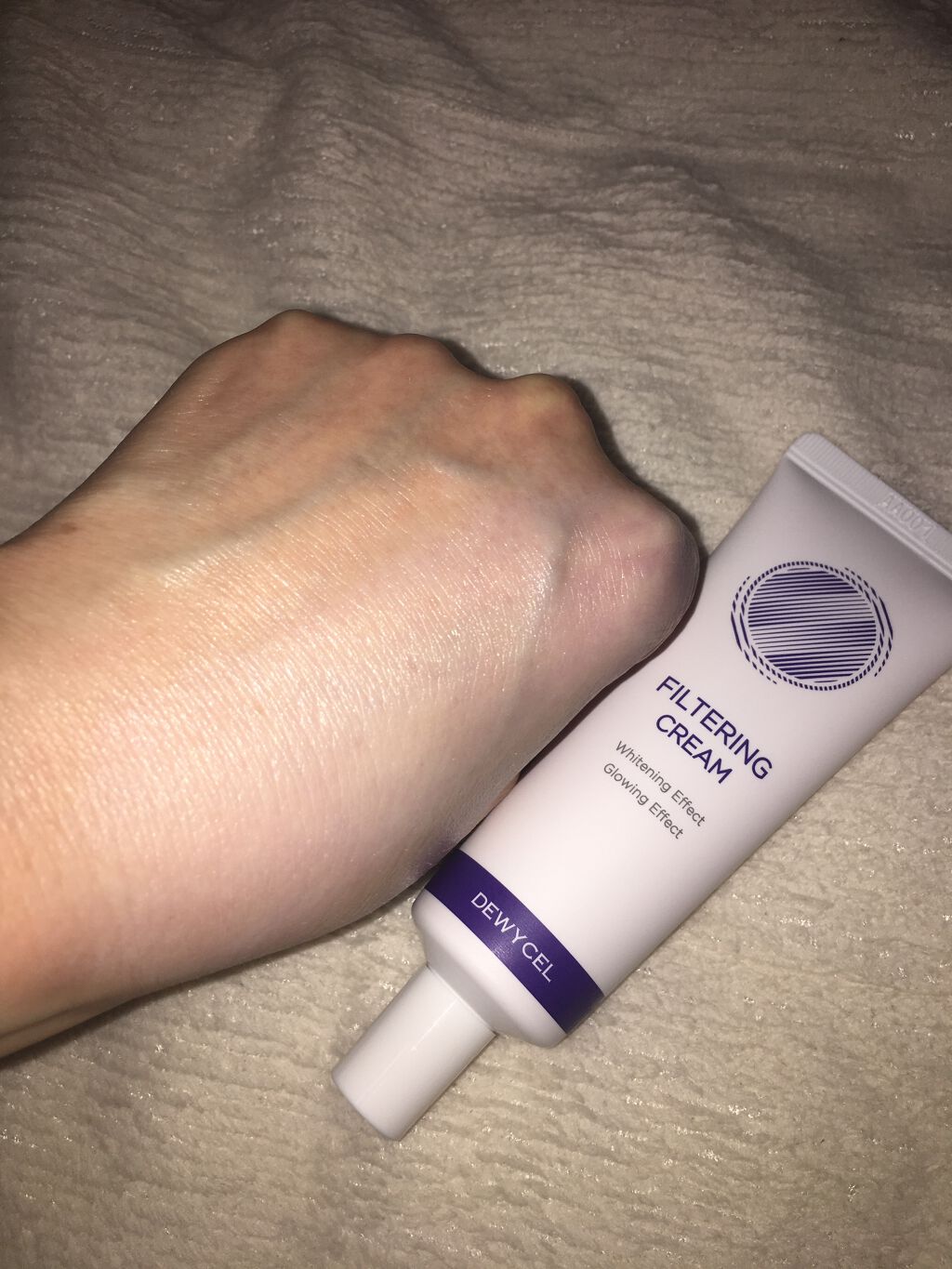 フィルタリングクリーム/DEWYCEL/日焼け止めクリームを使ったクチコミ（3枚目）