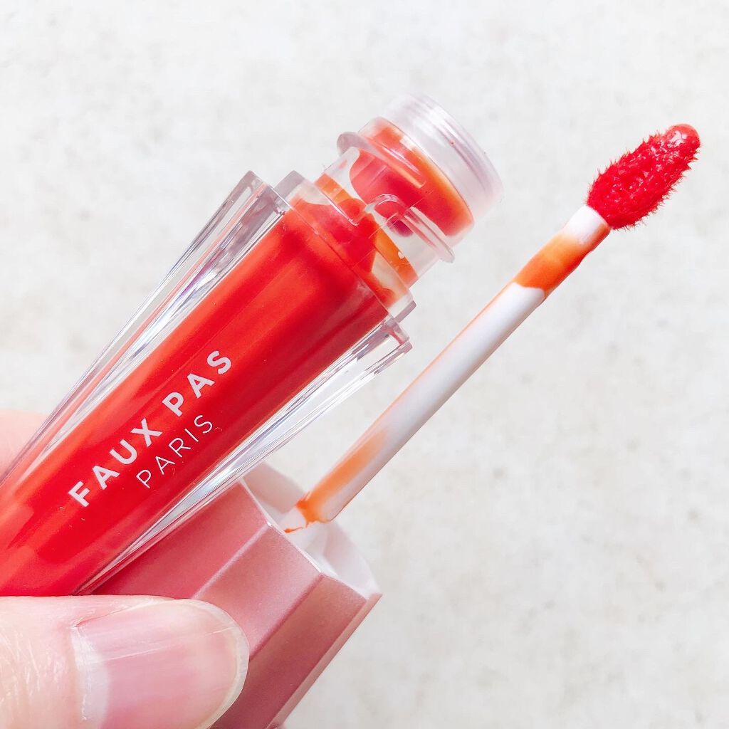 ウォーターアンブレラティント リップ 03/ORANGE SHOWER オレンジシャワー/FAUX PAS PARIS/リップティントを使ったクチコミ（2枚目）