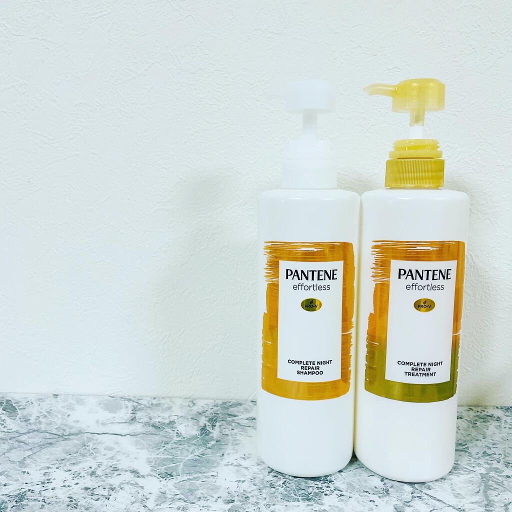 パンテーン エフォートレス コンプリートナイト リペアー シャンプー/トリートメント/パンテーン/市販シャンプーを使ったクチコミ(2枚目)