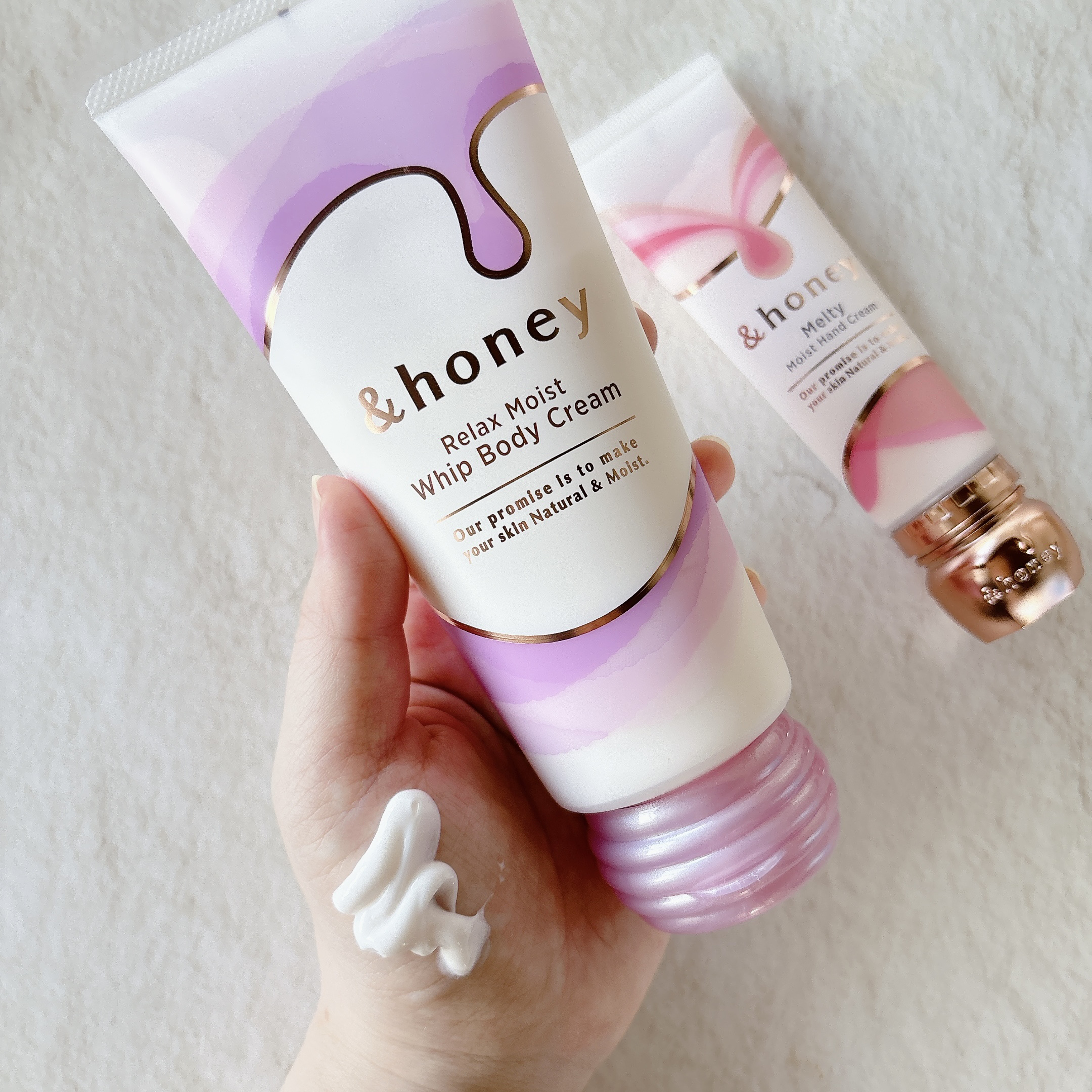 アンドハニー　メルティモイスト ハンドクリーム/&honey/ハンドクリームを使ったクチコミ（3枚目）