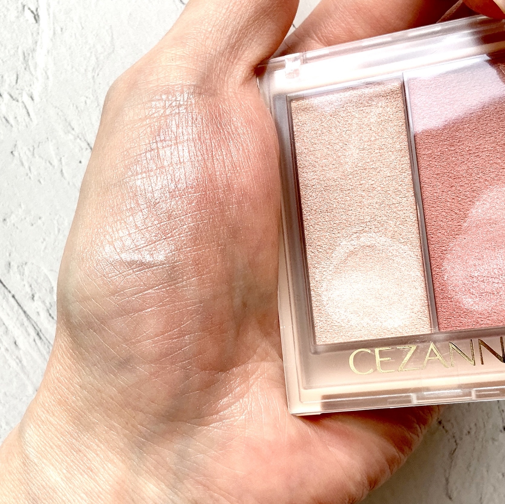 フェイスグロウカラー/CEZANNE/クリームハイライトを使ったクチコミ（3枚目）