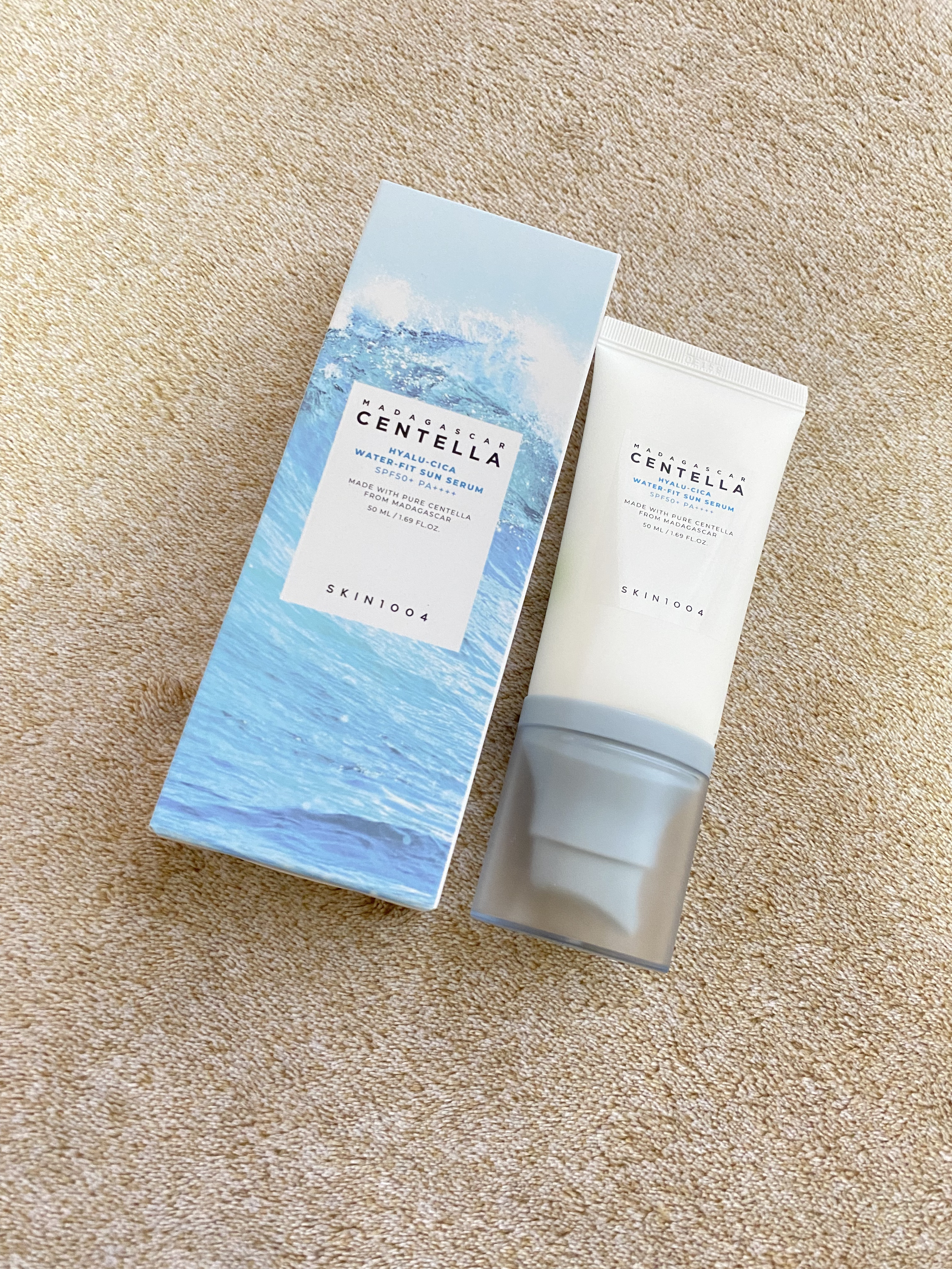 ヒアルーシカ ウォーターフィット サンセラム/SKIN1004/日焼け止めローションを使ったクチコミ（1枚目）