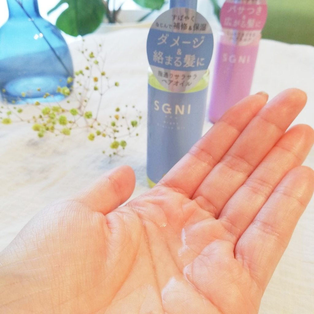 スグニ グロッシーオイル/SGNI/ヘアオイルを使ったクチコミ(2枚目)