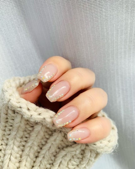 mihi on LIPS 「ちゅるちゅるきらきらnail💎ベースはピンクベージュにぎらつき..」(3枚目)