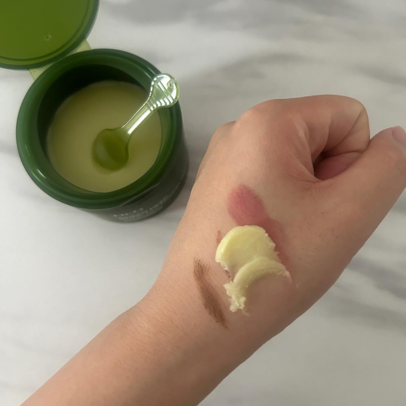 グリーンディープポアクレンジングバーム/Dr.G/クレンジングバームを使ったクチコミ(4枚目)