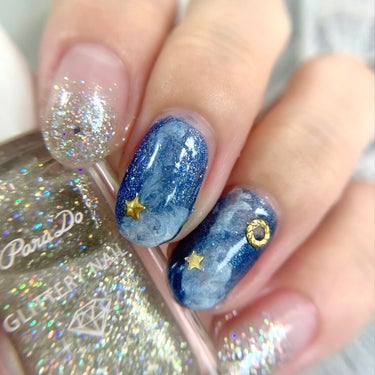 天の川ネイル🎋🌌✨

▪️パラドゥ
リトルジュエリーコフレ
グリッターネイル
・シャンパンダイアモンド

▪️NAIL HOLIC
BL963

2,3枚目→室内灯
4,5枚目→自然光

#パラドゥ
#