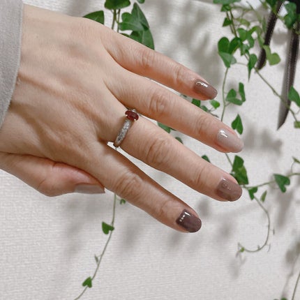 セミキュアジェルネイル(ハンド)/ohora/ネイルシールを使ったクチコミ(4枚目)