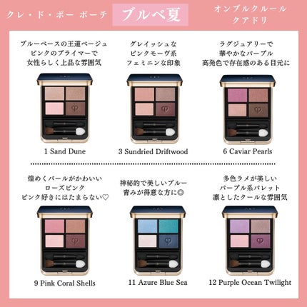 オンブルクルールクアドリ/クレ・ド・ポー ボーテ/アイシャドウパレットを使ったクチコミ(4枚目)