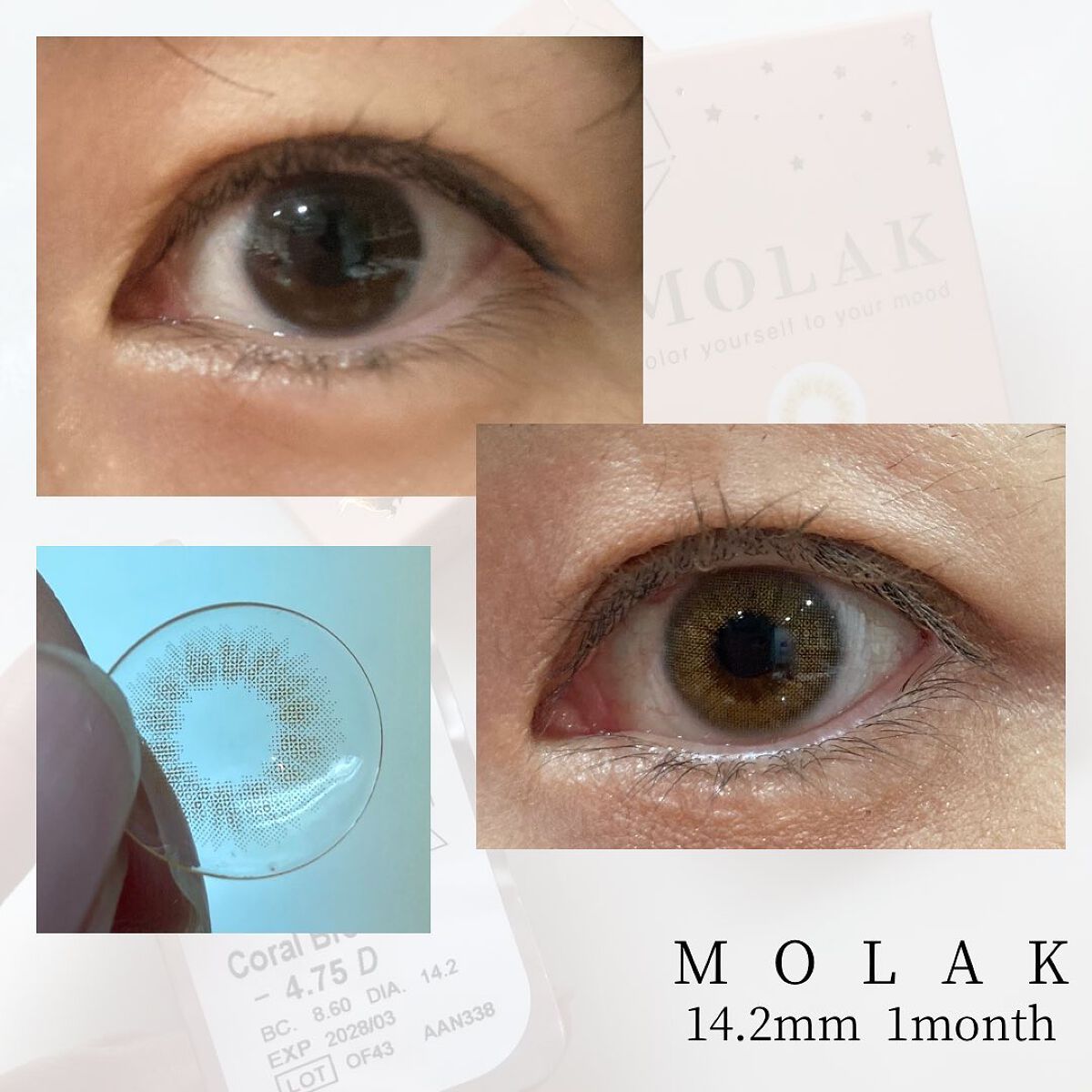 MOLAK 1month/MOLAK/1ヶ月(1MONTH)カラコンを使ったクチコミ(2枚目)