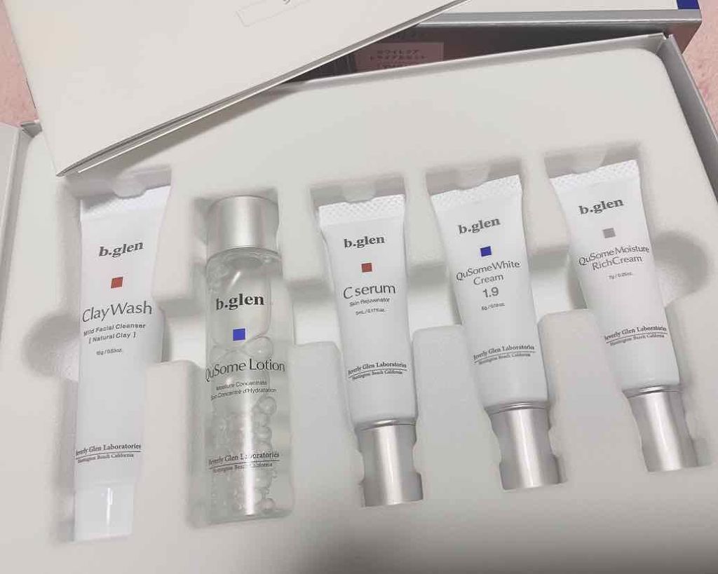 ホワイトケア トライアルセット/b.glen/スキンケアキットを使ったクチコミ（1枚目）