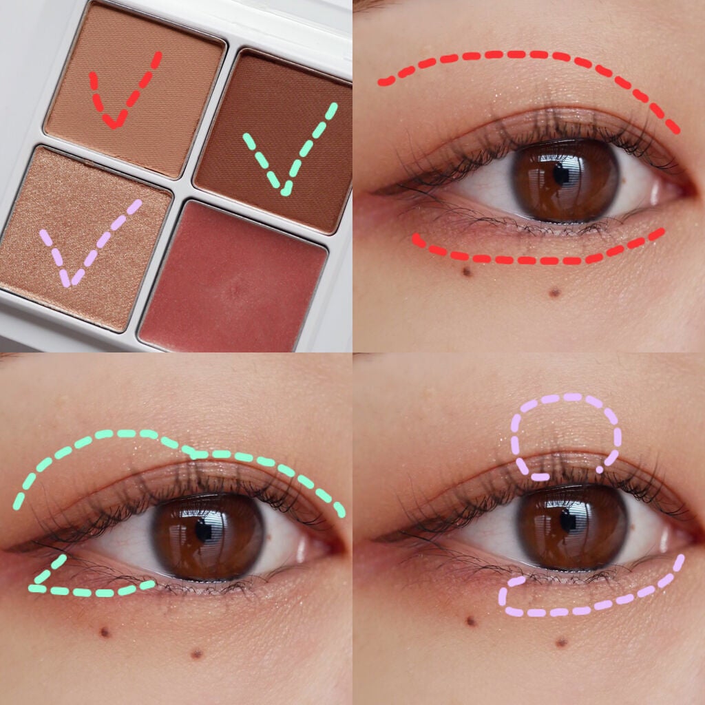 THE アイパレR/b idol/アイシャドウパレットを使ったクチコミ(3枚目)