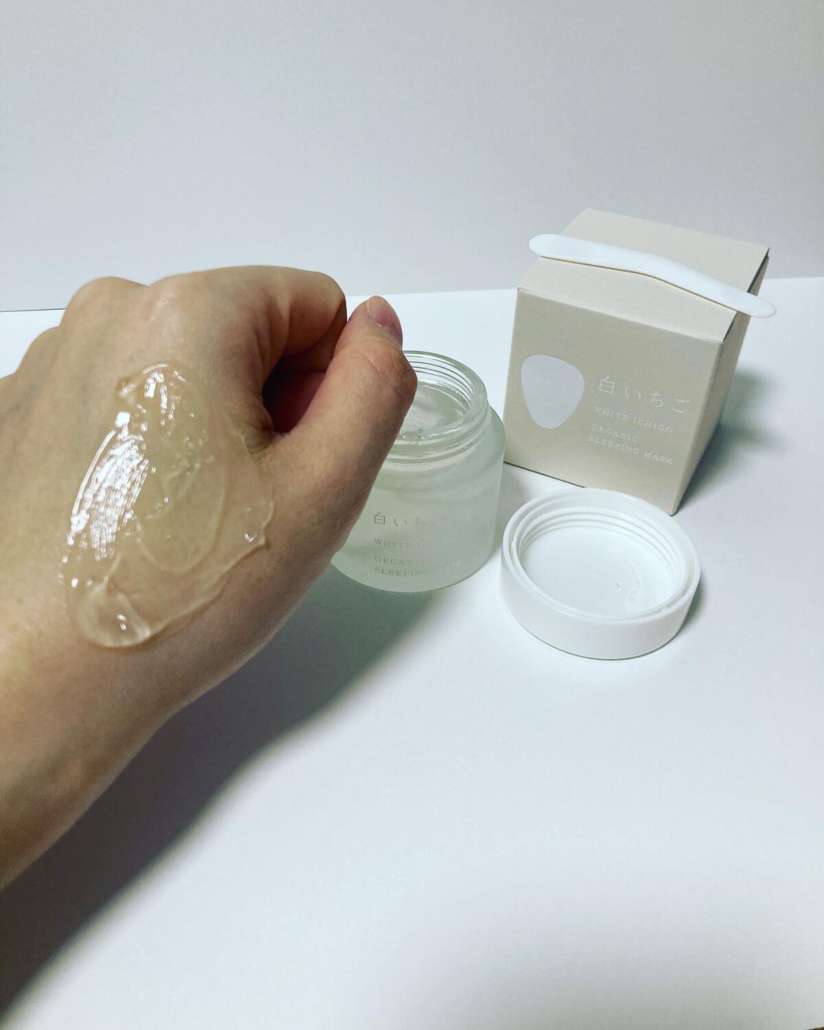 オーガニック スリーピング マスク/WHITE ICHIGO/フェイスクリームを使ったクチコミ(6枚目)
