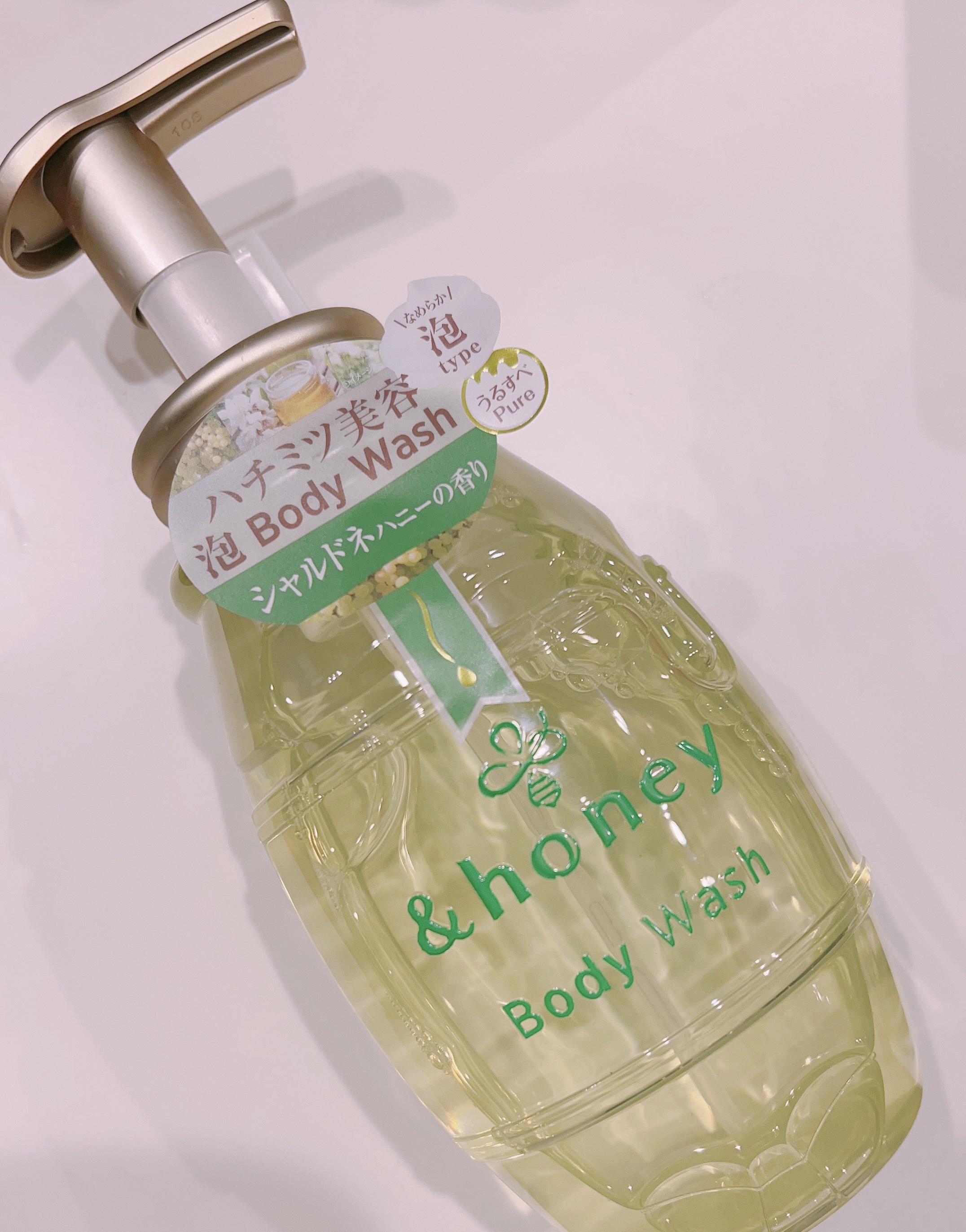 ピュアモイスト 泡ボディウォッシュ/&honey/ボディソープを使ったクチコミ（2枚目）