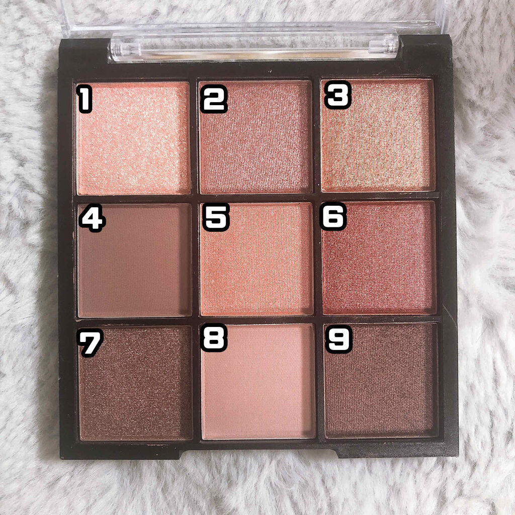 UR GLAM　BLOOMING EYE COLOR PALETTE/U R GLAM/アイシャドウパレットを使ったクチコミ（2枚目）