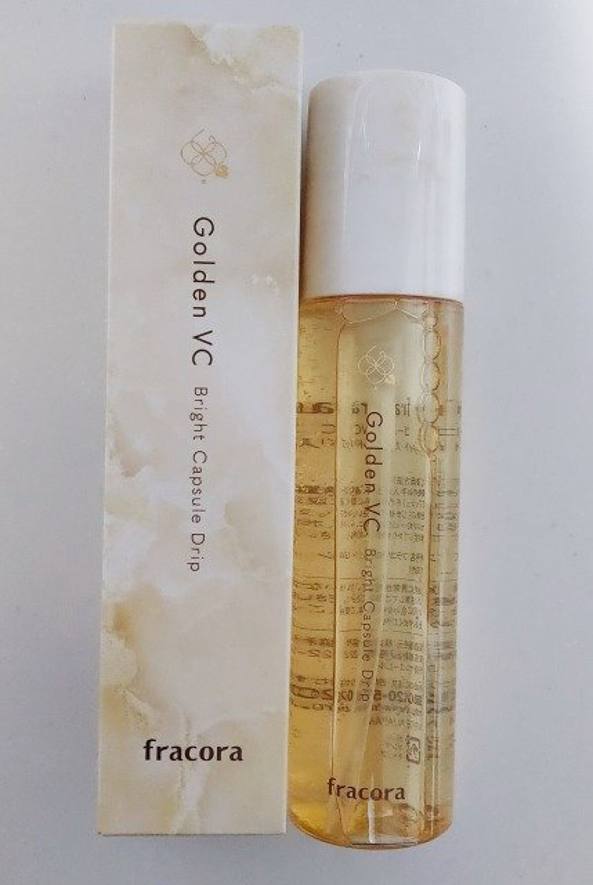 ゴールデンVC ブライト カプセルドリップ/fracora/化粧水を使ったクチコミ（1枚目）