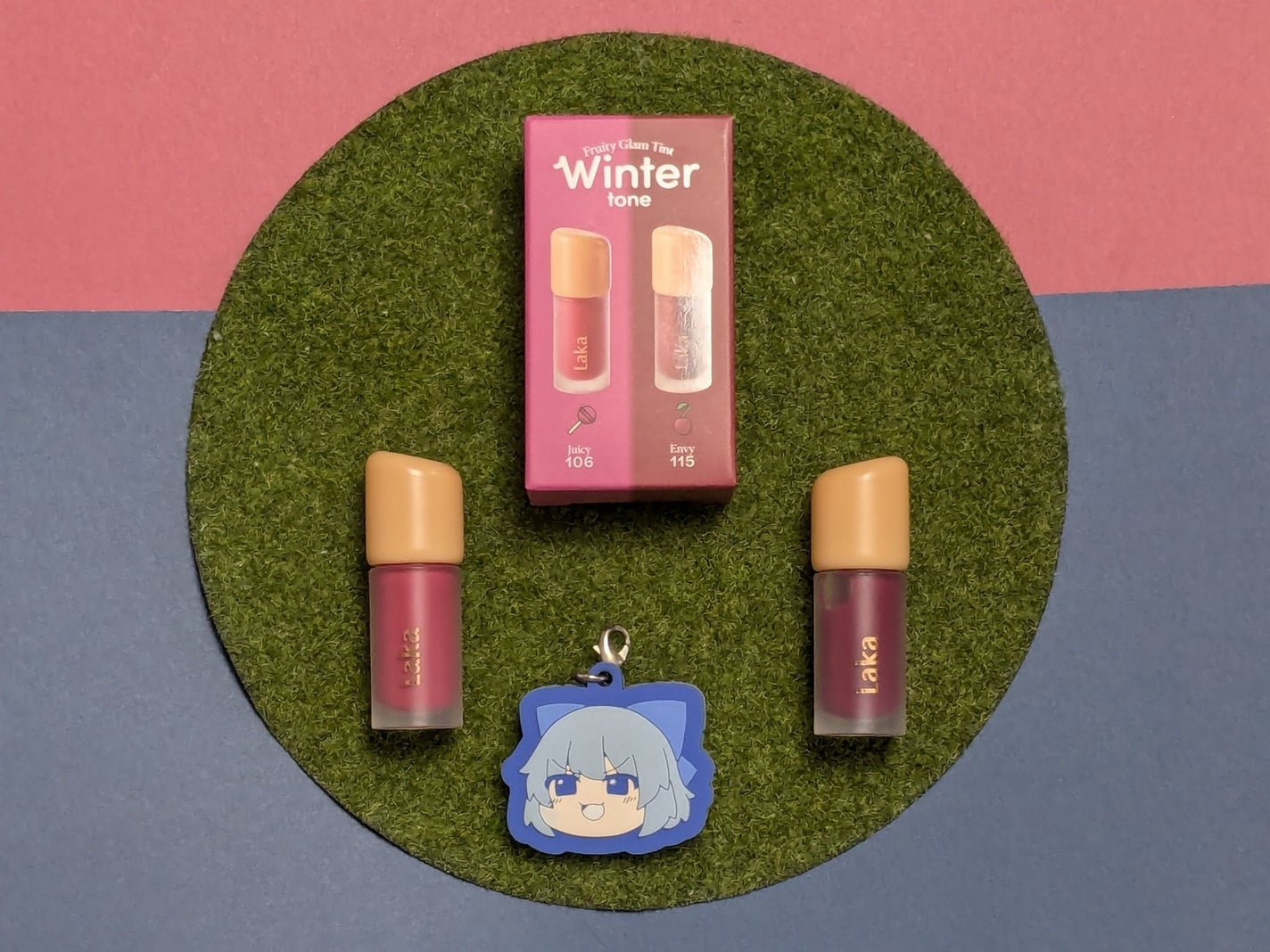 フルーティーグラムティント ミニデュオ/Laka/リップティントを使ったクチコミ(1枚目)